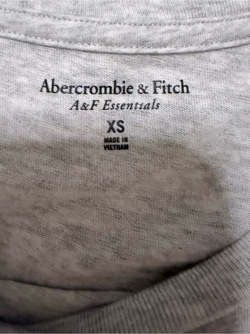 A&F Essentials Grey Tee - Picture 3 of 4